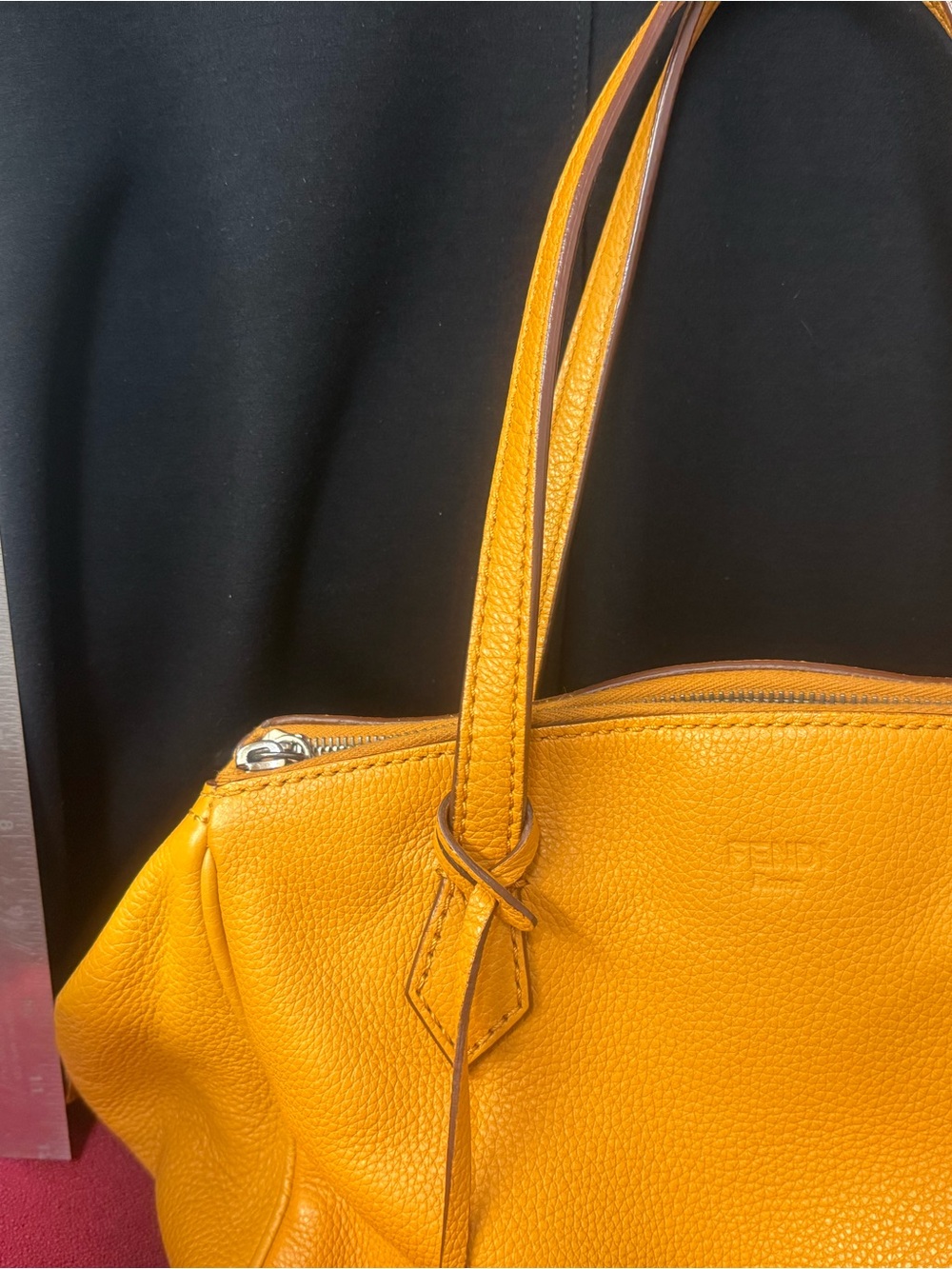 Authentic Fendi Leather Handbag - Picture 4 of 14